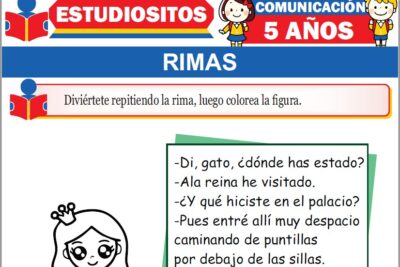 Ejercicios de Rimas para Niños de Cinco Años