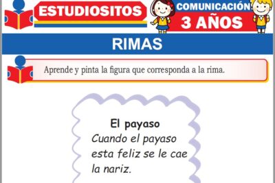 Ejercicios de Rimas para Niños de Tres Años