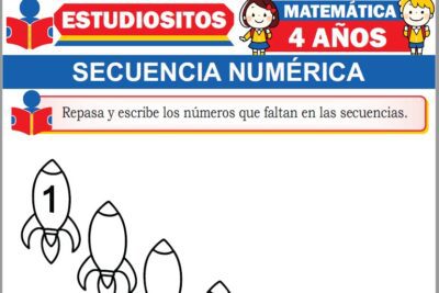 Ejercicios de Secuencia Numerica para Niños de Cuatro años