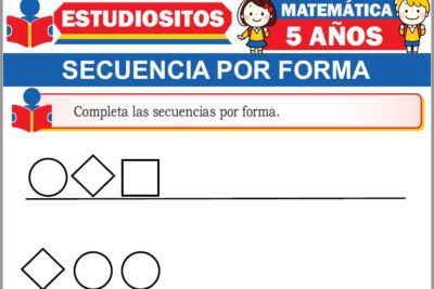 Ejercicios de Secuencia por Forma para Niños de Cinco Años