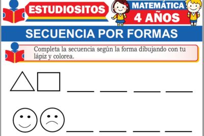 Ejercicios de Secuencia de Formas para Niños de Cuatro años