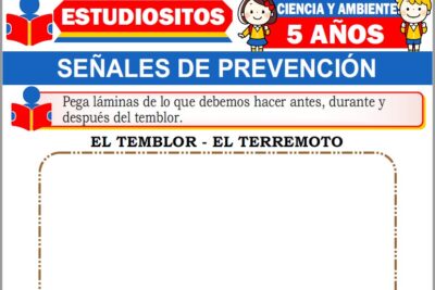Ejercicios de Señales de Prevención para Niños de Cinco Años