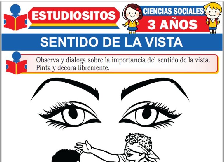 Sentido de la Vista para Niños de Tres Años » (Fichas GRATIS) 📚