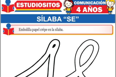 Ejercicios de Sílaba Se para Niños de Cuatro Años Años