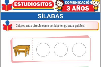 Ejercicios de Sílabas para Niños de Tres Años