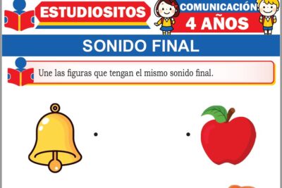 Ejercicios de Sonido Final para Niños de Cuatro Años Años