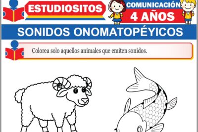 Ejercicios de Sonidos Onomatopéyicos para Niños de Cuatro Años Años