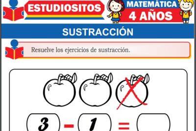 Ejercicios de Sustracción para Niños de Cuatro Años