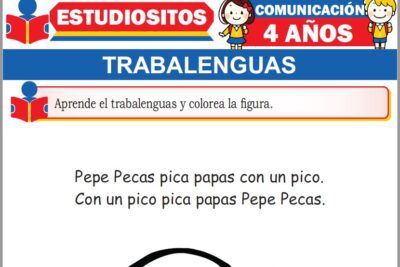 Ejercicios de Trabalenguas Cortos para Niños de Cuatro Años Años