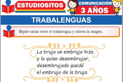 Ejercicios de Trabalenguas para Niños de Tres Años