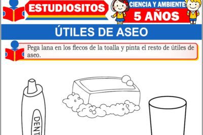 Ejercicios de Útiles de Aseo para Niños de Cinco Años