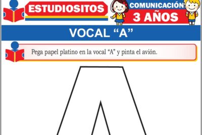 Ejercicios de Vocal A para Niños de Tres Años