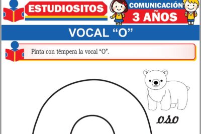 Ejercicios de Vocal O para Niños de Tres Años